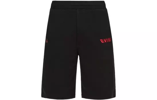 Повседневные шорты мужские черные Evisu, черный