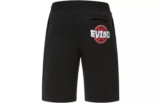 Повседневные шорты мужские черные Evisu, черный