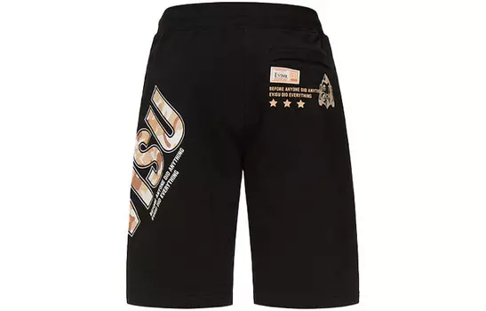 Повседневные шорты мужские черные Evisu, черный