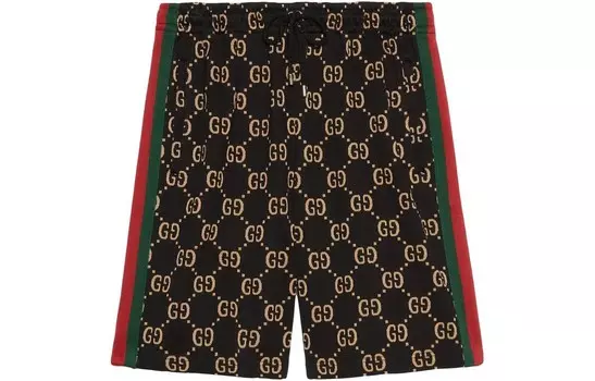 Повседневные шорты мужские черные Gucci, черный