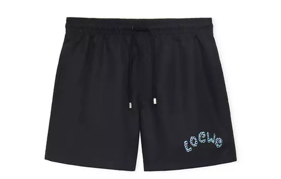 Повседневные шорты мужские черные Loewe, черный
