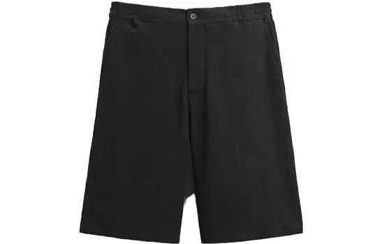 Повседневные шорты мужские черные Zara, черный