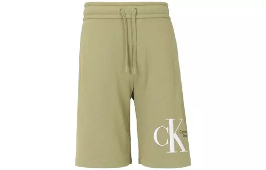Повседневные шорты мужские хаки Calvin Klein, хаки