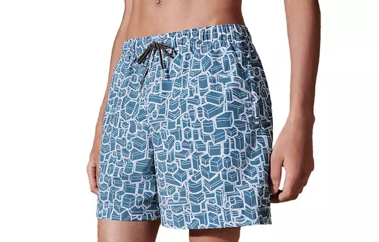 Повседневные шорты мужские кобальтово-синие Hermes, синий