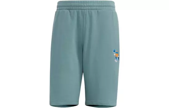 Повседневные шорты мужские лесной зеленый Adidas Originals, зеленый