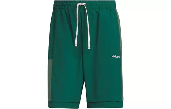 Повседневные шорты мужские лесной зеленый Adidas Originals, зеленый