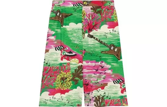 Повседневные шорты мужские многоцветные Gucci, цвет Multicolor