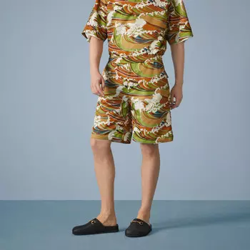 Повседневные шорты мужские многоцветные Gucci, цвет Multicolor