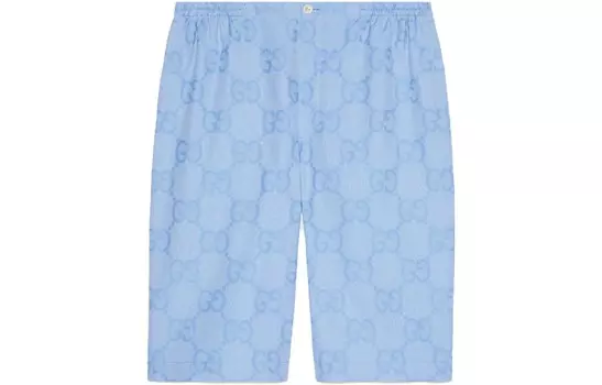 Повседневные шорты мужские небесно-голубые Gucci, голубой