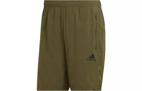 Повседневные шорты мужские оливковые Adidas, оливково-зеленый