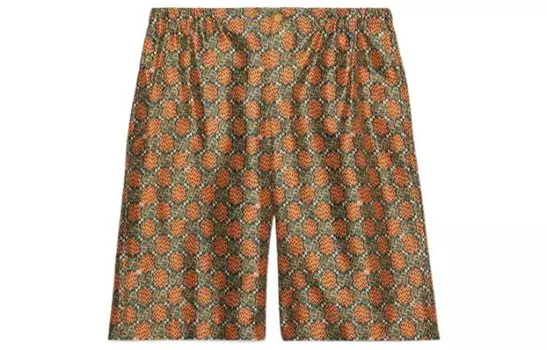 Повседневные шорты мужские оранжевые Gucci, оранжевый