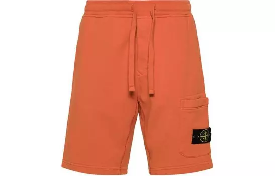 Повседневные шорты мужские оранжевые Stone Island, оранжевый