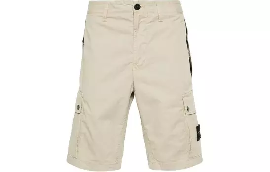 Повседневные шорты мужские песочно-бежевые Stone Island, бежевый