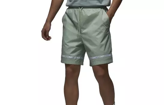 Повседневные шорты мужские пыльно-зеленые Jordan, зеленый