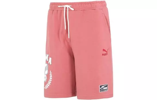 Повседневные шорты мужские розовые Puma, розовый