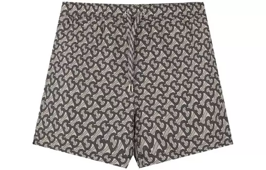 Повседневные шорты мужские серые Burberry, серый