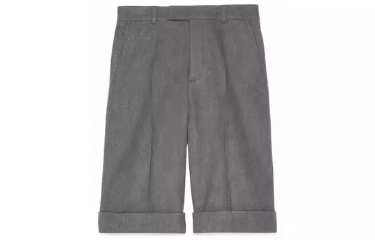 Повседневные шорты мужские серые Gucci, серый