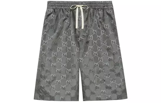 Повседневные шорты мужские серые Gucci, серый