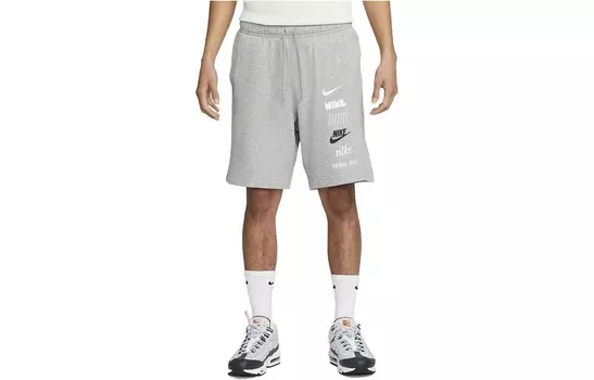Повседневные шорты мужские серые Nike, серый
