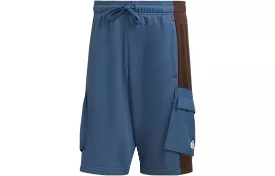 Повседневные шорты мужские синие Adidas, синий
