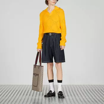 Повседневные шорты мужские синие Gucci, синий