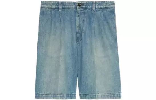 Повседневные шорты мужские синие Gucci, синий