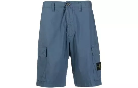 Повседневные шорты мужские синие Stone Island, синий