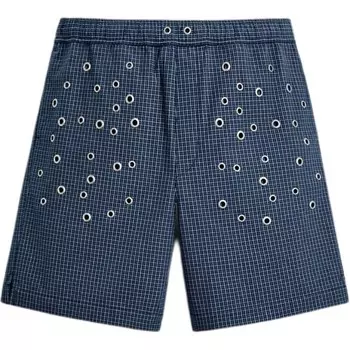 Повседневные шорты мужские синие Zara, синий