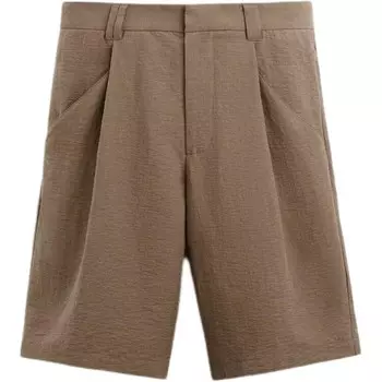 Повседневные шорты мужские соболиного цвета Zara, цвет Sable color