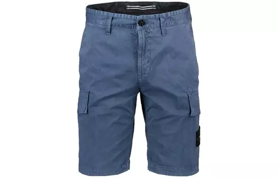 Повседневные шорты мужские светло-голубые Stone Island, светло-голубой