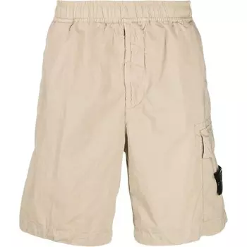 Повседневные шорты мужские светло-коричневые Stone Island, коричневый
