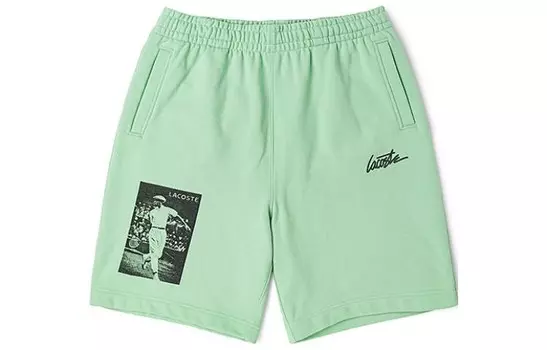 Повседневные шорты мужские светло-зеленые Lacoste, светло-зеленый