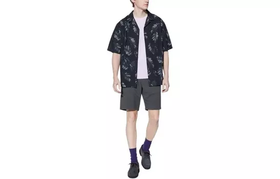 Повседневные шорты мужские темно-серые Uniqlo, темно-серый