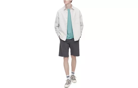 Повседневные шорты мужские темно-серые Uniqlo, темно-серый
