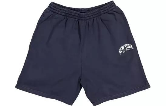 Повседневные шорты мужские темно-синие Balenciaga, синий