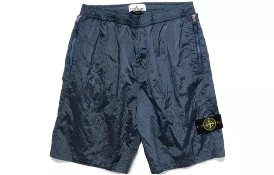 Повседневные шорты мужские темно-синие Stone Island, темно-синий