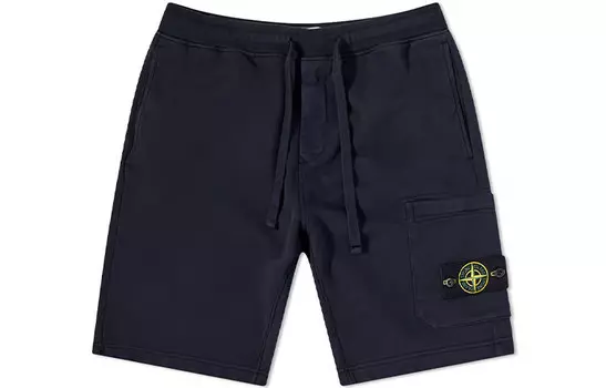 Повседневные шорты мужские темно-синие Stone Island, темно-синий
