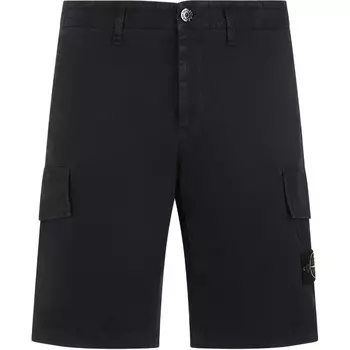 Повседневные шорты мужские темно-синие Stone Island, синий