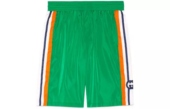 Повседневные шорты мужские зеленые Gucci, зеленый