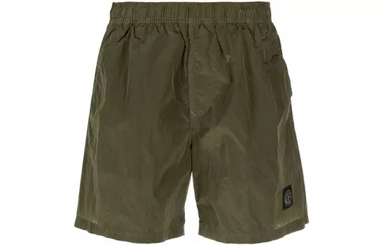 Повседневные шорты мужские зеленые Stone Island, зеленый