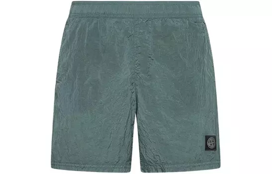 Повседневные шорты мужские зеленые Stone Island, зеленый