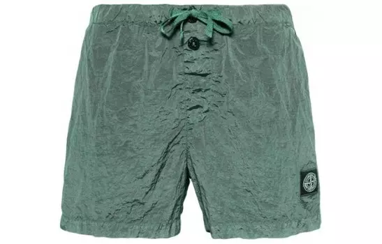 Повседневные шорты мужские зеленые Stone Island, зеленый
