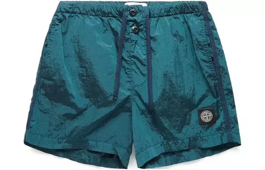Повседневные шорты мужские зеленые Stone Island, зеленый