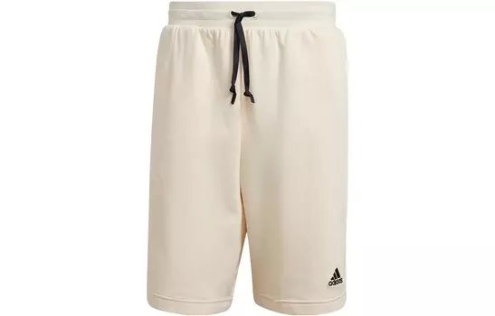 Повседневные шорты мужские желтые Adidas, цвет White/Varsity Maize