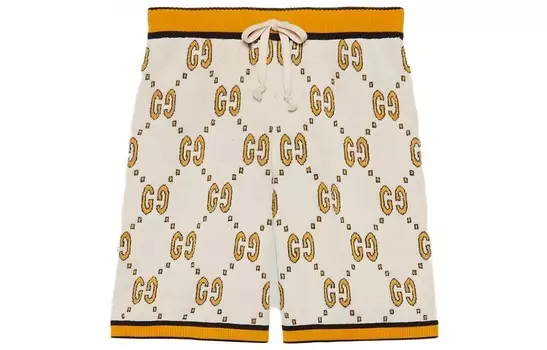 Повседневные шорты мужские желтые Gucci, желтый