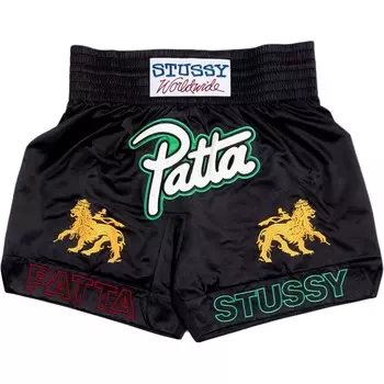 Повседневные шорты Patta Co-branded Edition, унисекс, черные Stussy, черный
