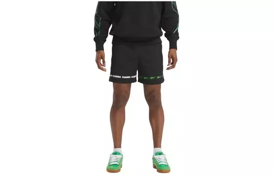 Повседневные шорты Pleasures X, унисекс, черные Reebok, черный