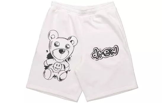 Повседневные шорты с буквенным логотипом, унисекс, белые Drew House, белый