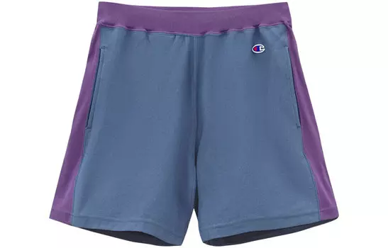 Повседневные шорты с обратным плетением унисекс Champion, серый/синий