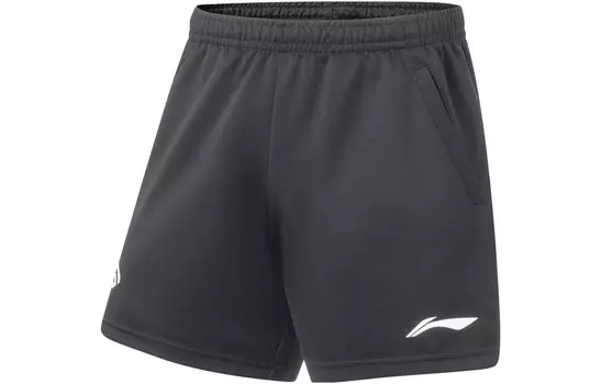 Повседневные шорты серии Badminton, унисекс, черные Lining, черный